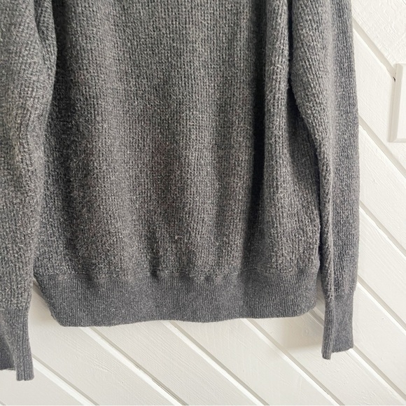 J. Crew Merino Wool Alpaca Waffle Crewneck Sweater in Supersoft Yarn Size Medium - Picture 7 of 10